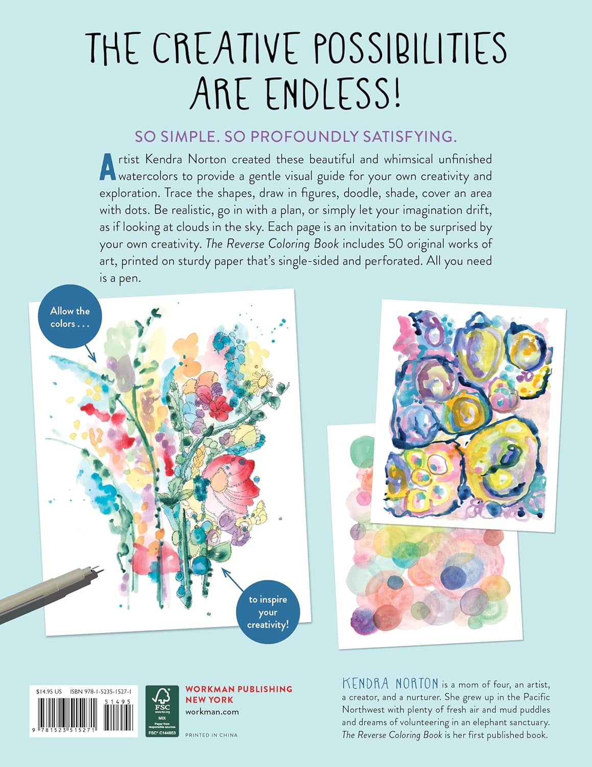 The Reverse Coloring Book™: the Book Has the Colors, You Draw the Lines!