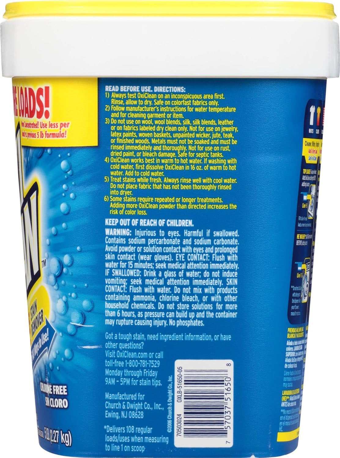 Versatile Stain Remover Powder, 5 Lb