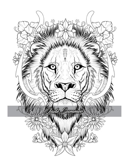 100 Tattoos: Tattoo Coloring Book for Adults with Incredible Designs of Animals,