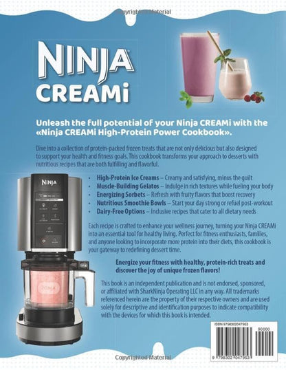 Ninja Creami High-Protein Power Cookbook: Energize Your Fitness with Healthy, Pr