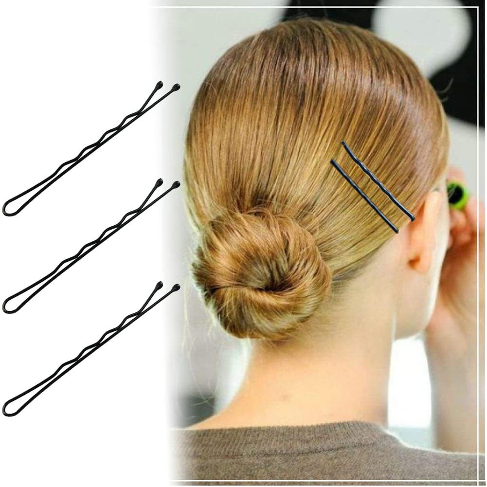 220Pcs Large 2.76-Inch Bobby Pins for Women, Super Grip Black Hair Clips with Bo