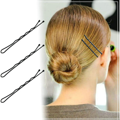220Pcs Large 2.76-Inch Bobby Pins for Women, Super Grip Black Hair Clips with Bo