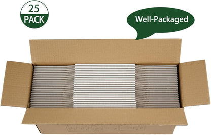 7X5X4 Inches Shipping Boxes Set of 25, White Corrugated Cardboard Box Literature