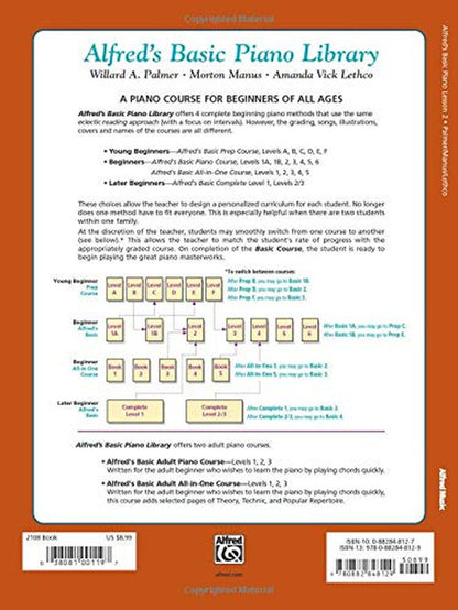 Alfred'S Basic Piano Library Lesson Book, Bk 2 (Alfred'S Basic Piano Library, Bk