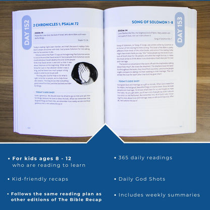 The Bible Recap for Kids: a 365-Day Guide through the Bible for Young Readers Ag