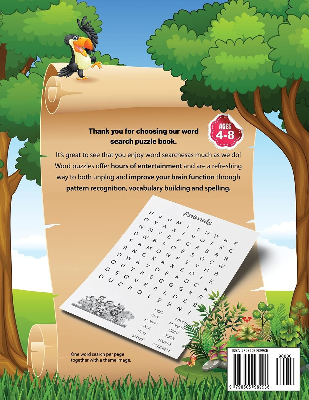 101 Fun Word Search Puzzles for Clever Kids 4-8: First Kids Word Search Puzzle B