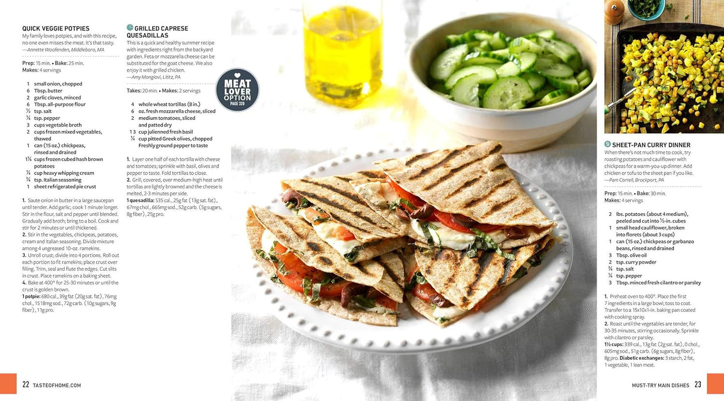 Taste of Home Vegetarian Made Easy: 335 Delicious Meatless Recipes with Tips for