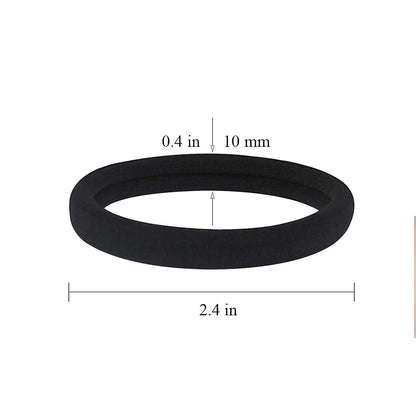 20 PCS Large Hair Ties for Thick Hair Black Hair Bands for Women Men and Girls N