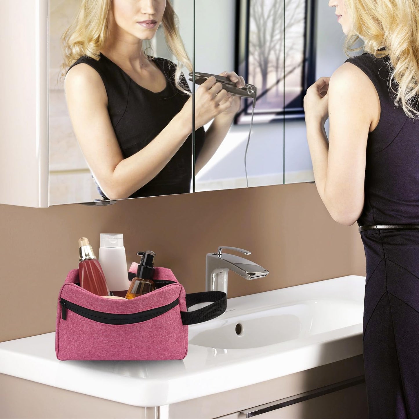 Travel Toiletry Bag Toiletry Bag for Women Men Hanging Cosmetic Bag Travel Acces