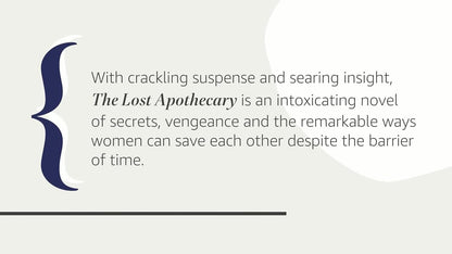 The Lost Apothecary: a Captivating Historical Mystery Unveiling Secrets of Poiso