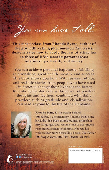 The Secret to Love, Health, and Money: a Masterclass (The Secret Library)