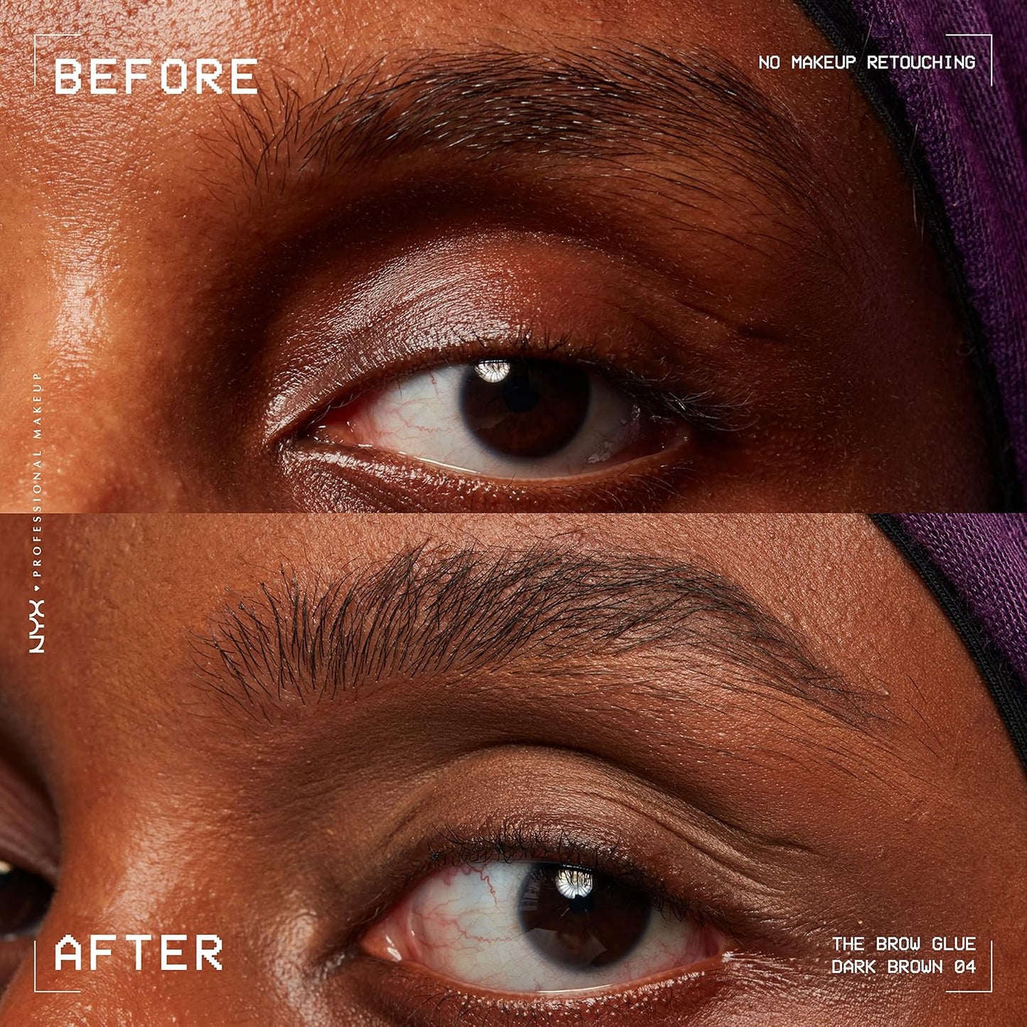 the Brow Glue, Extreme Hold Tinted Eyebrow Gel - Dark Brown