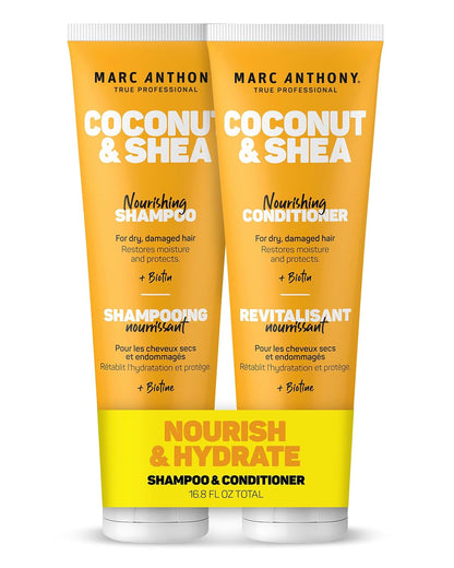 Volumizing Shampoo and Conditioner Set with Coconut Oil & Shea Butter - Nourishi
