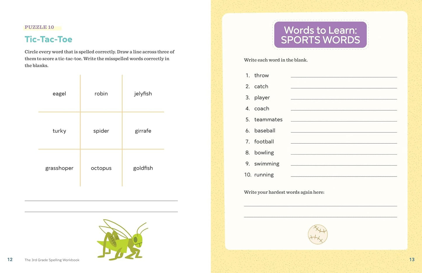 The 3Rd Grade Spelling Workbook: 95+ Games and Puzzles to Improve Spelling Skill