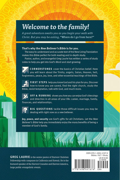 New Believer'S Bible NLT (Softcover): First Steps for New Christians