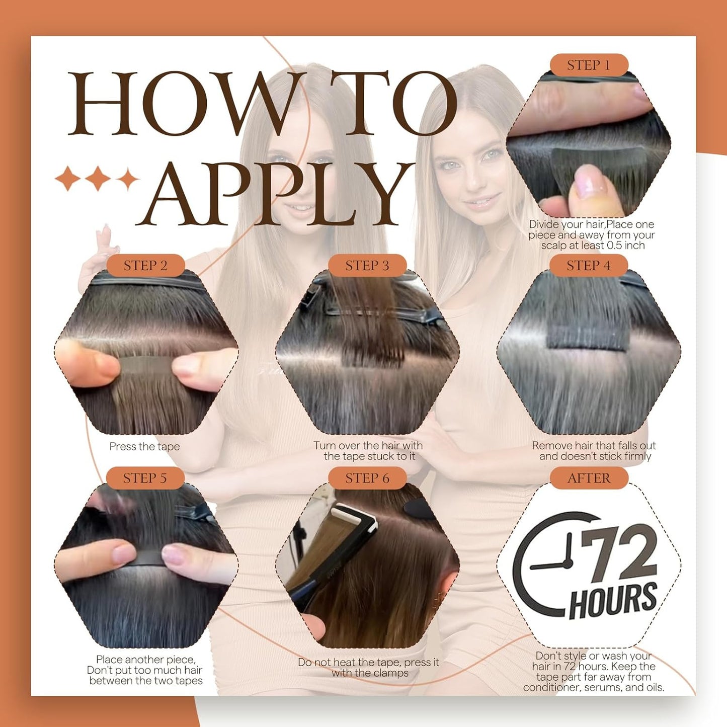 Tape in Hair Extensions Human Hair Color 4 Medium Brown Tape in Extensions 18Inc