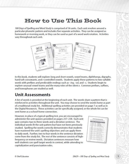 180 Days™: Reading, Vocabulary/Language for 1St Grade Practice Workbook for Clas
