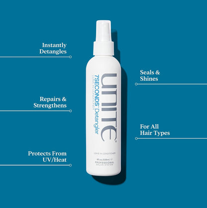 7SECONDS Detangler Leave-In Conditioner Spray for Frizz Control & Heat Protectio