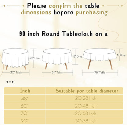 10 Pack 90 Inch Gold round Satin Tablecloths round Satin Table Cloths, Overlay S