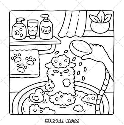 Naughty Cats: Cattitude Coloring Book for Adults and Teens (Cat & Dog Coloring B