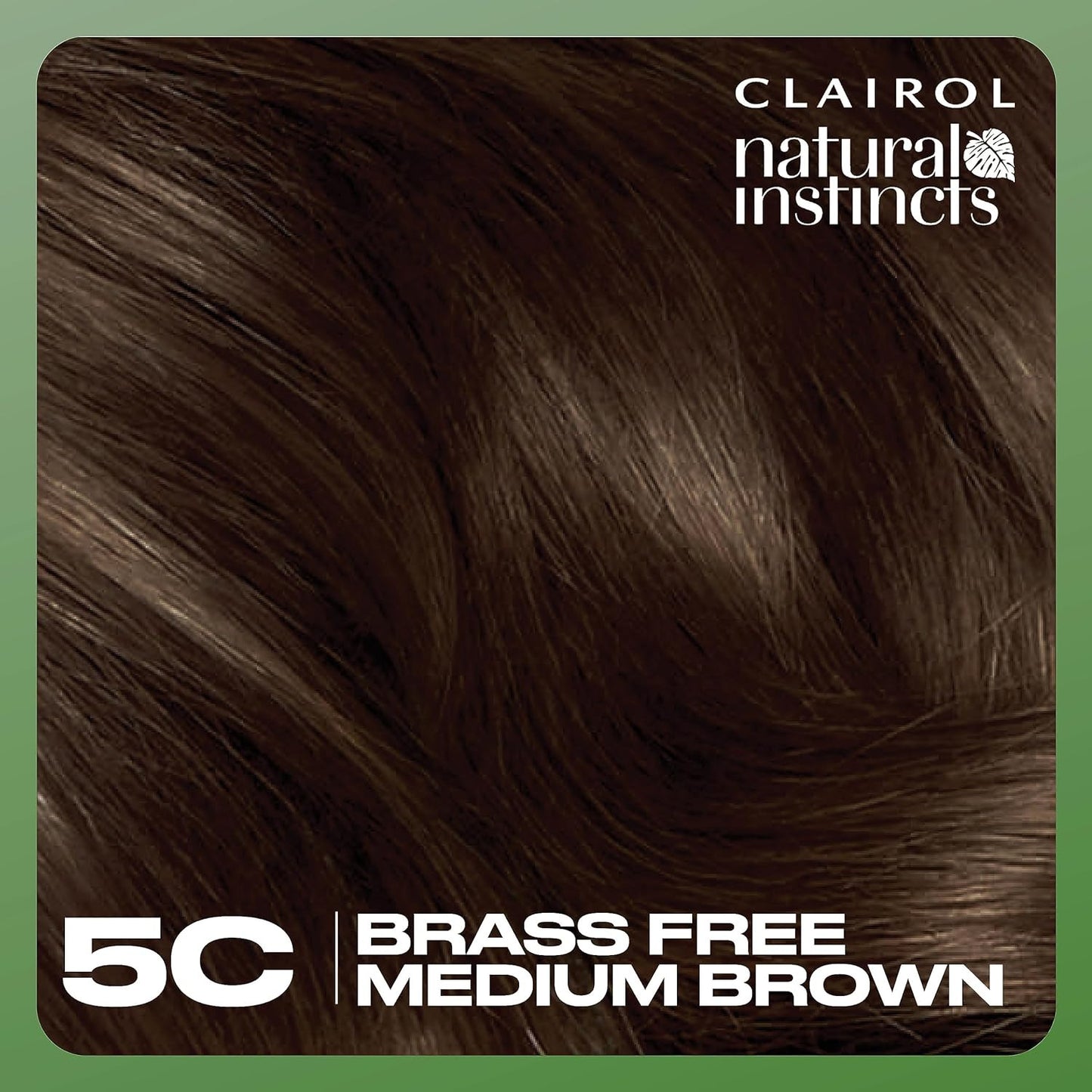 Natural Instincts Demi-Permanent Hair Dye, 5C Brass Free Medium Brown Hair Color