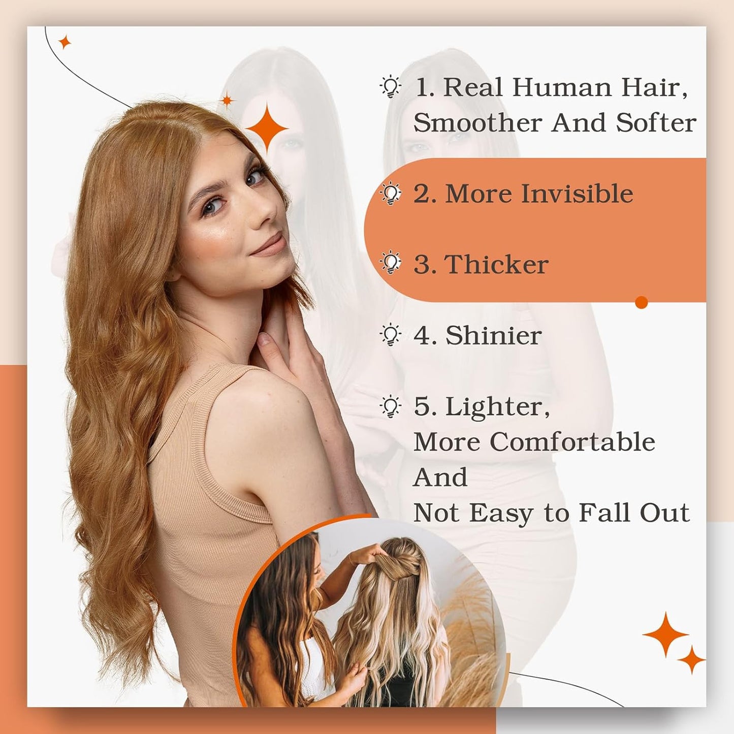 Tape in Hair Extensions Human Hair Color 330 Auburn Tape Ins Human Hair Extensio