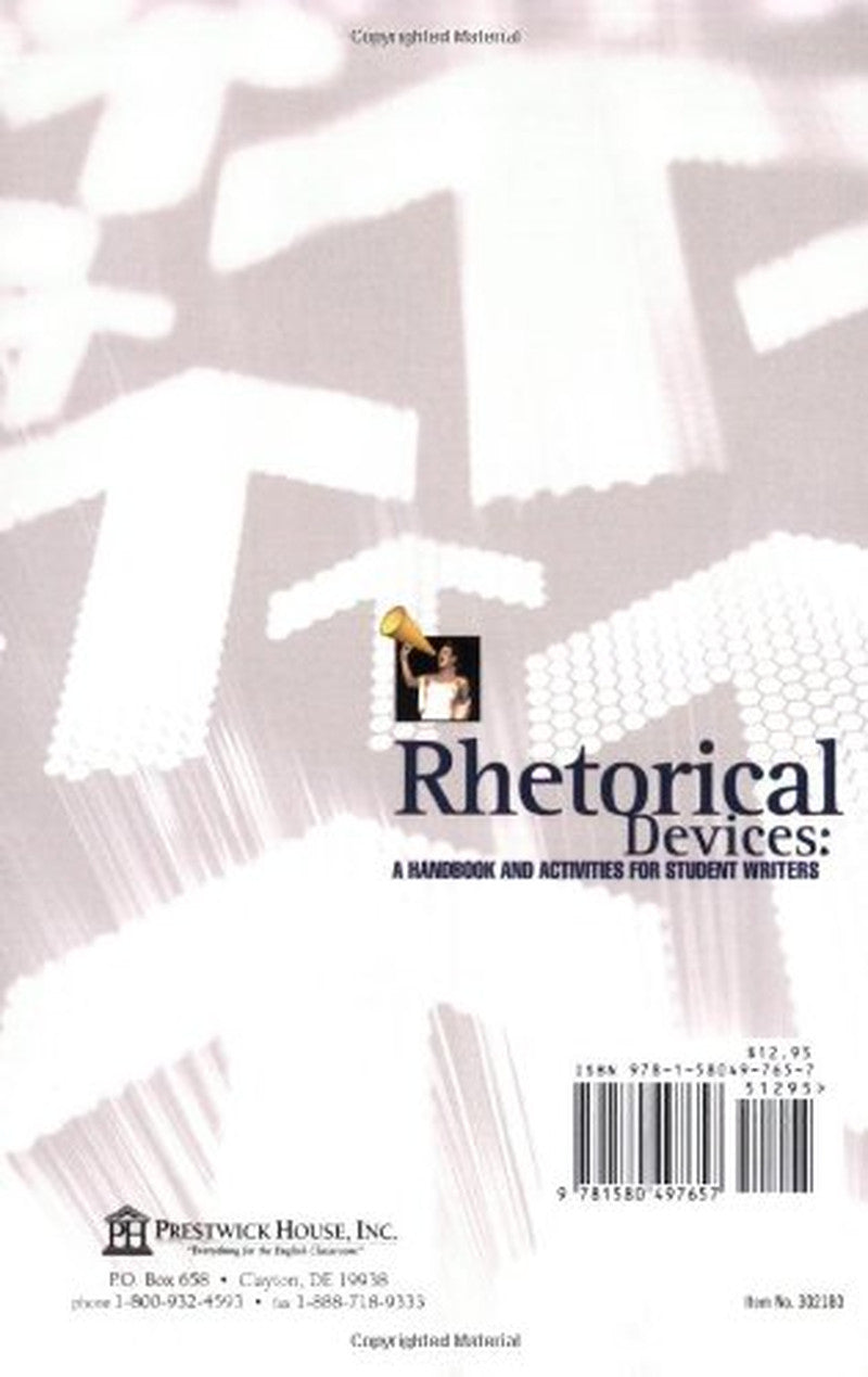Rhetorical Devices: a Handbook and Activities for Student Writers