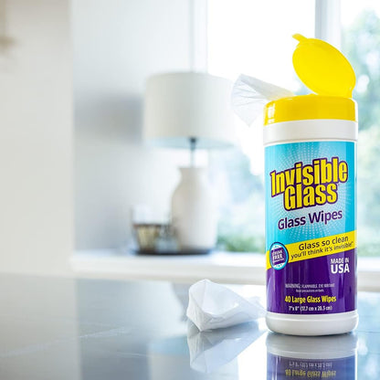 90160 Glass Cleaning Wipes Perfect for Cleaning Mirrors, Windows, and Windshield