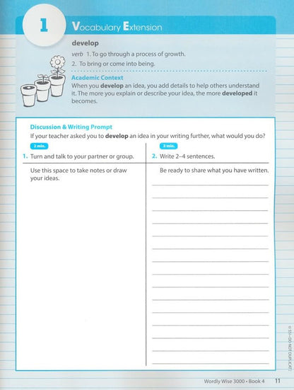 Wordly Wise 3000 Book 4 Student Book, 4Th Edition (ISBN: 9780838877043)