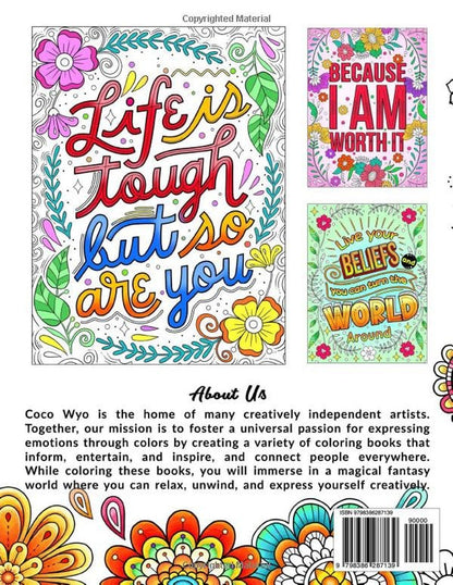 You'Re Awesome: Coloring Book of Inspirational Quotes to Boost Your Mood and Con