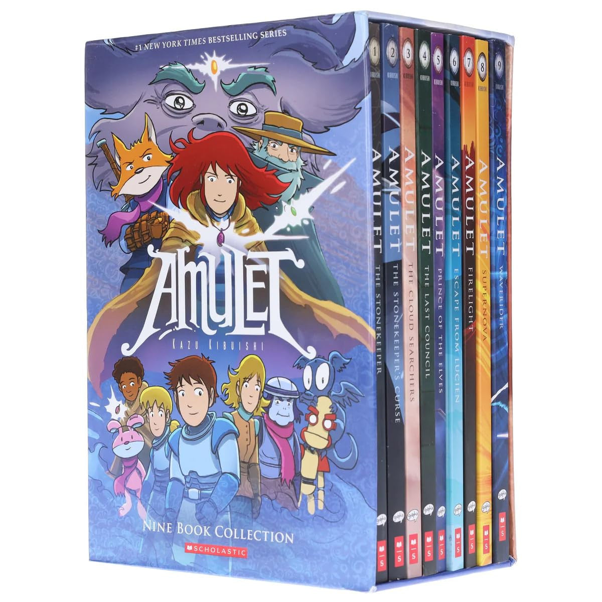 Amulet 1-9 Box Set (The Stonekeeper;The Stonekeeper'S Curse; the Cloud Searchers