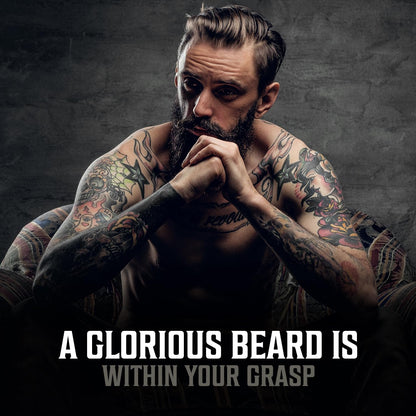 Unscented Beard Oil for Men - Natural Mens Beard Oil with Argan Oil and Jojoba O