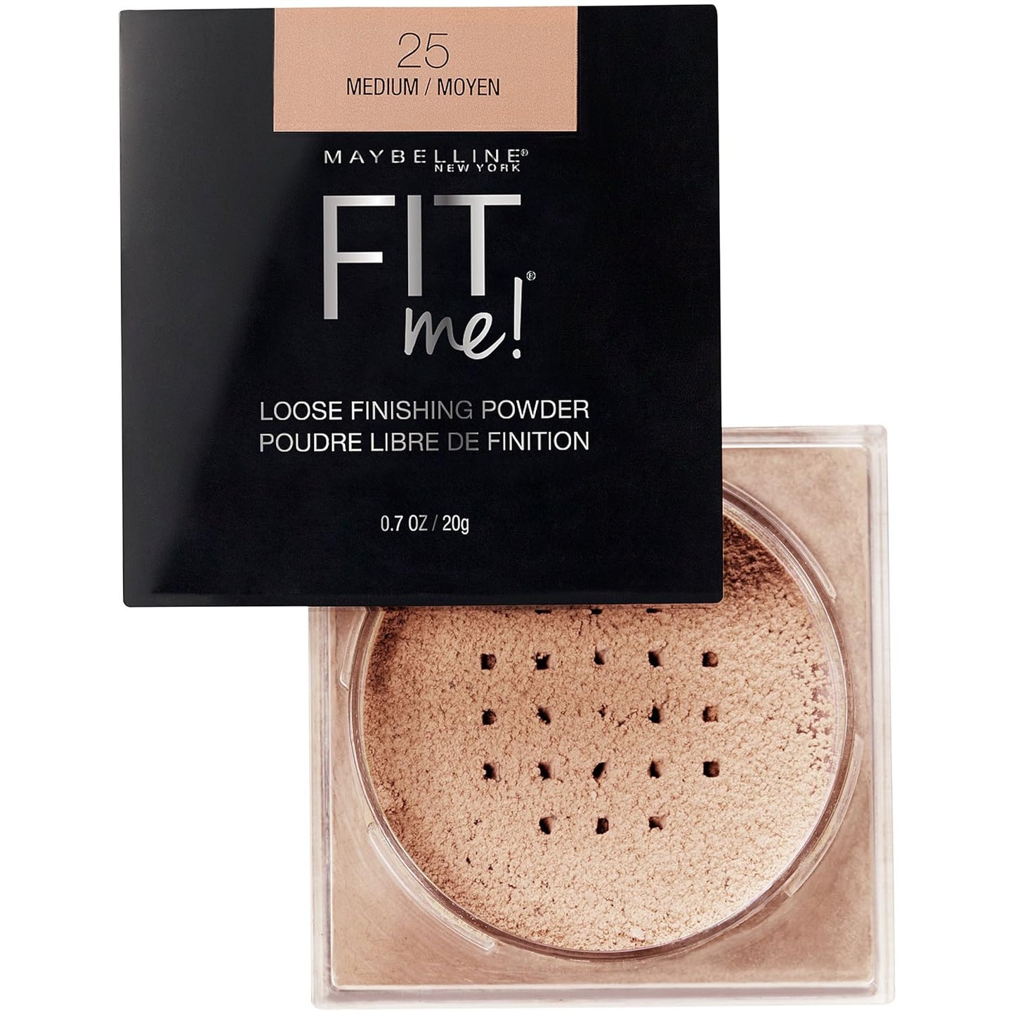 New York Fit Me Loose Finishing Powder, Medium, 0.7 Ounce