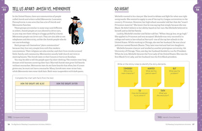 The Big Book of Reading Comprehension Activities, Grade 4: 100 Activities for Af