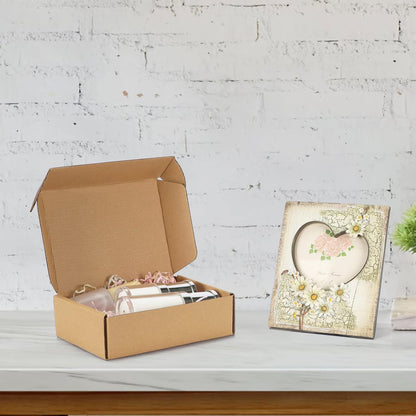 7X5X2 Shipping Boxes Set of 20, Brown Corrugated Cardboard Literature Mailer Box