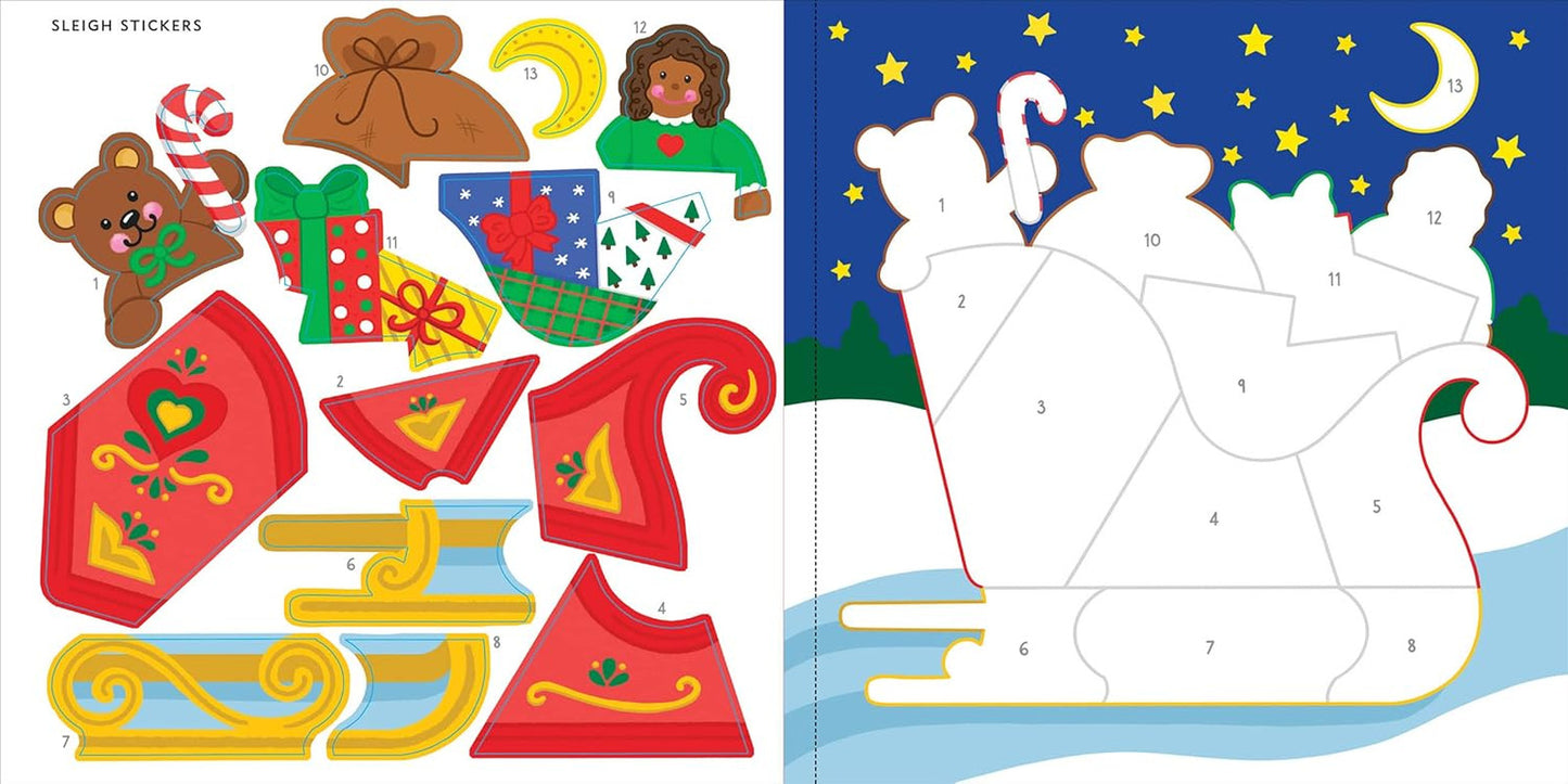 My First Color-By-Sticker Book - Christmas