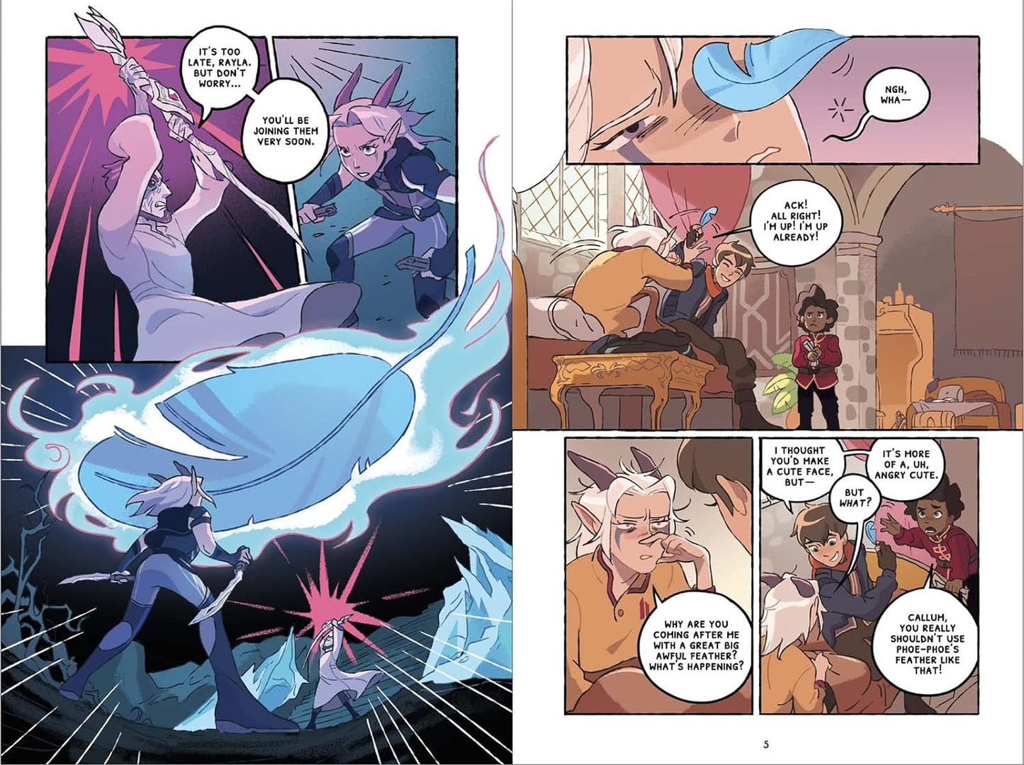 Through the Moon: a Graphic Novel (The Dragon Prince Graphic Novel #1)