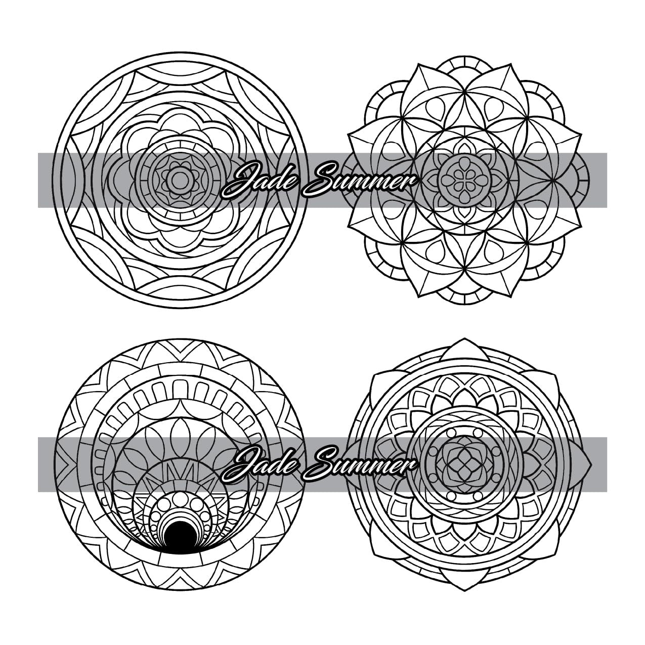 100 Mini Mandalas: a Mandala Coloring Book for Adults and Kids with Easy, Cute,