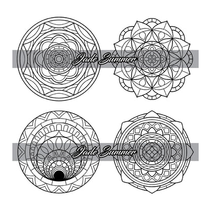 100 Mini Mandalas: a Mandala Coloring Book for Adults and Kids with Easy, Cute,