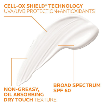 Anthelios Clear Skin Sunscreen Dry Touch SPF 60, Oil Free Sunscreen for Face, Oi