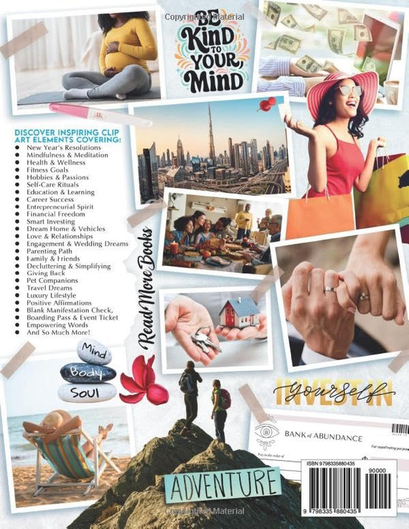 2025 Vision Board Clip Art Book: 500+ Powerful Pictures, Quotes, Words and Affir