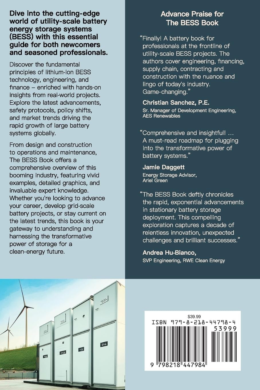 The BESS Book: a Cell to Grid Guide to Utility-Scale Battery Energy Storage Syst