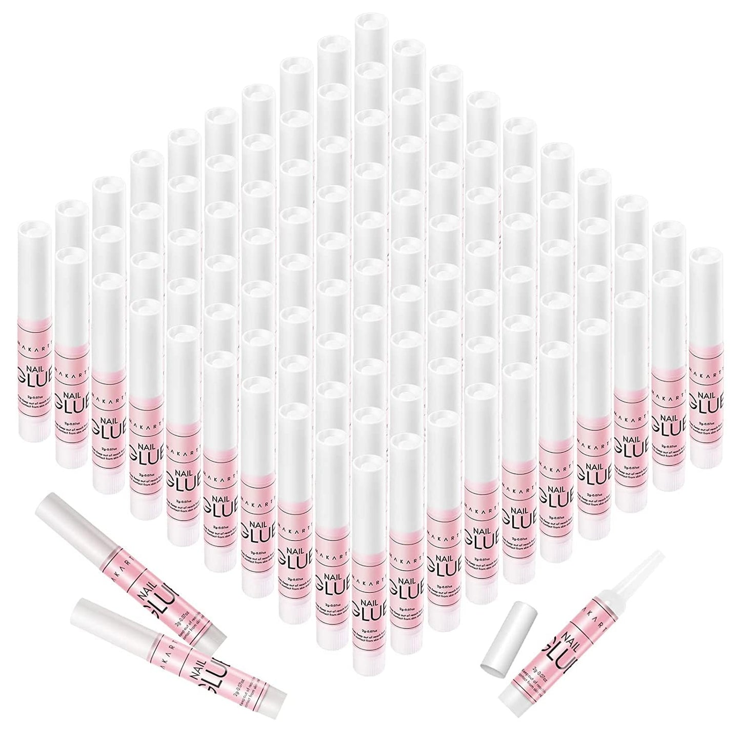 Super Strong Nail Glue: 100PCS Long Lasting Professional Adhesive for Acrylic an