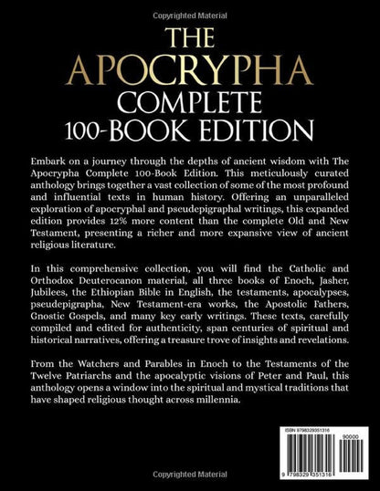 The Apocrypha Complete 100-Book Edition: the Largest Collection Including Gnosti