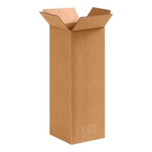 4X4X10 Tall Corrugated Boxes, Tall, 4L X 4W X 10H, Pack of 25 | Shipping, Packag