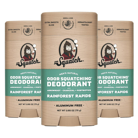 Natural Deodorant for Men - Odor-Squatching Aluminum Free - Rainforest Rapids (2