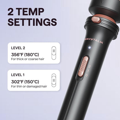 Thermal Brush, 1 1/2 Inch Heated round Brush with Detachable Head, Velvet Pouch