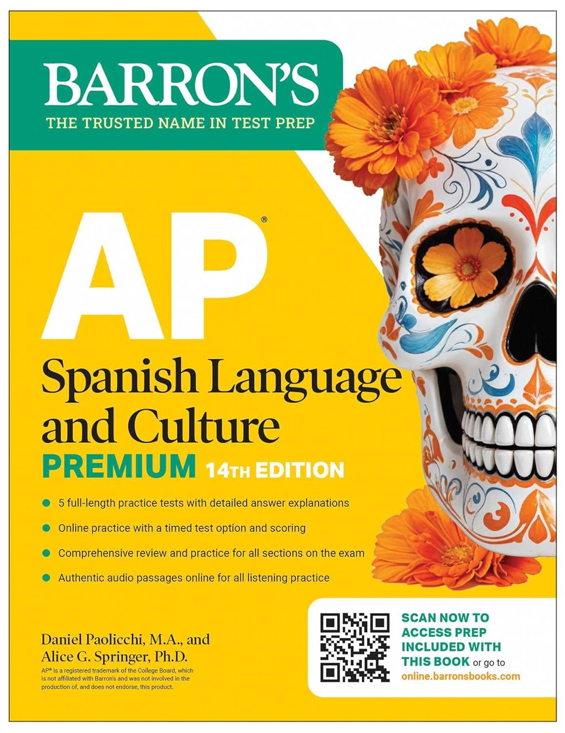 AP Spanish Language and Culture Premium, Fourteenth Edition: Prep Book with 5 Pr