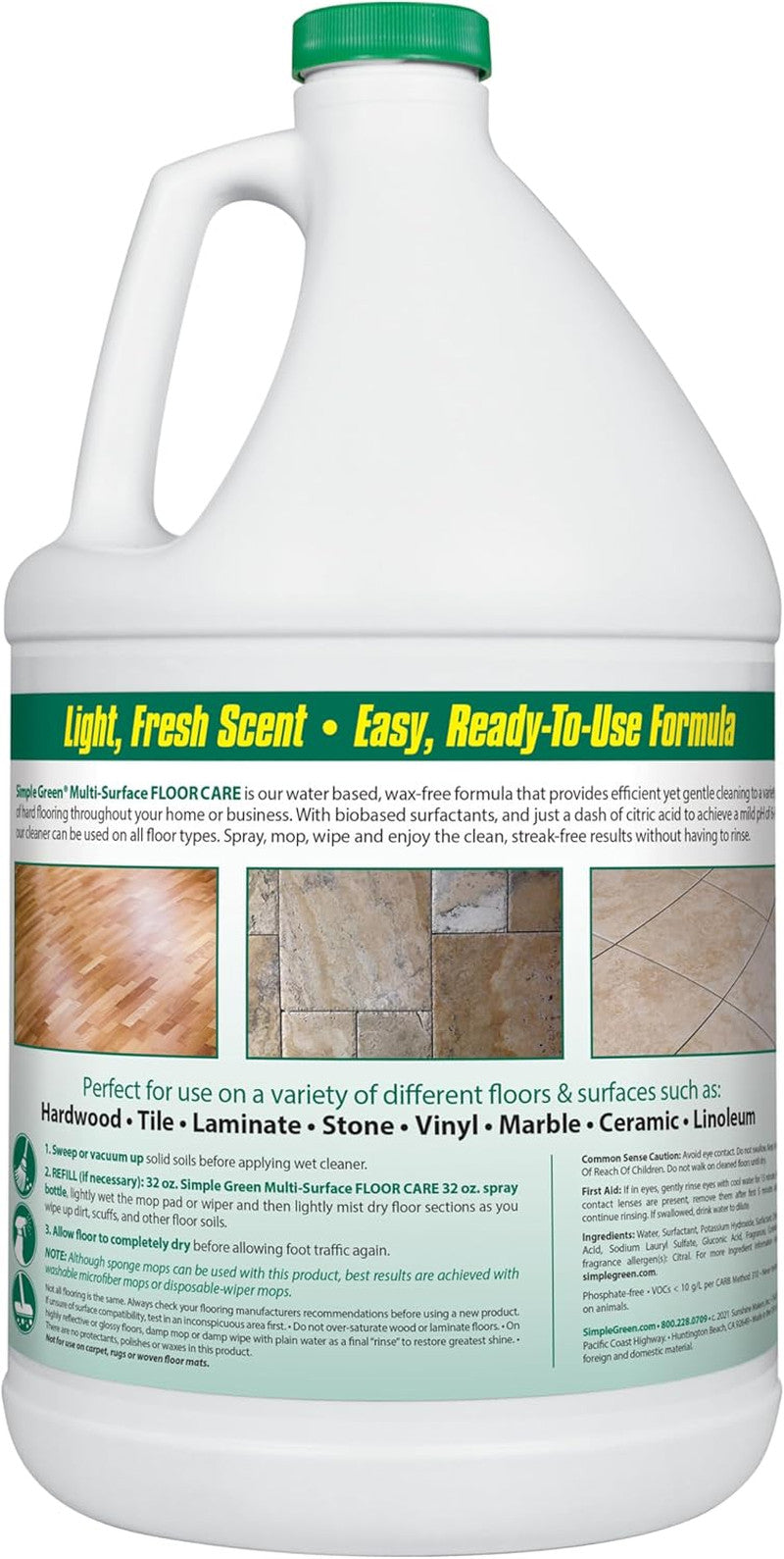 Multi-Surface Floor Care - Cleans Hardwood, Vinyl, Laminate, Tile, Concrete and