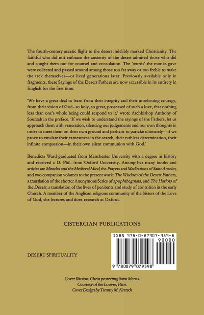 The Sayings of the Desert Fathers: the Alphabetical Collection (Volume 59)